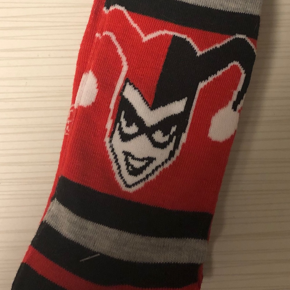 New Harley Quinn Knee-high socks - Picture 4 of 4